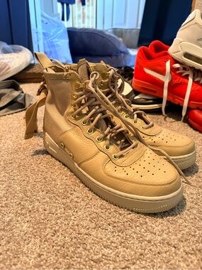 Nike High-Top Sneakers in Wheat/Tan